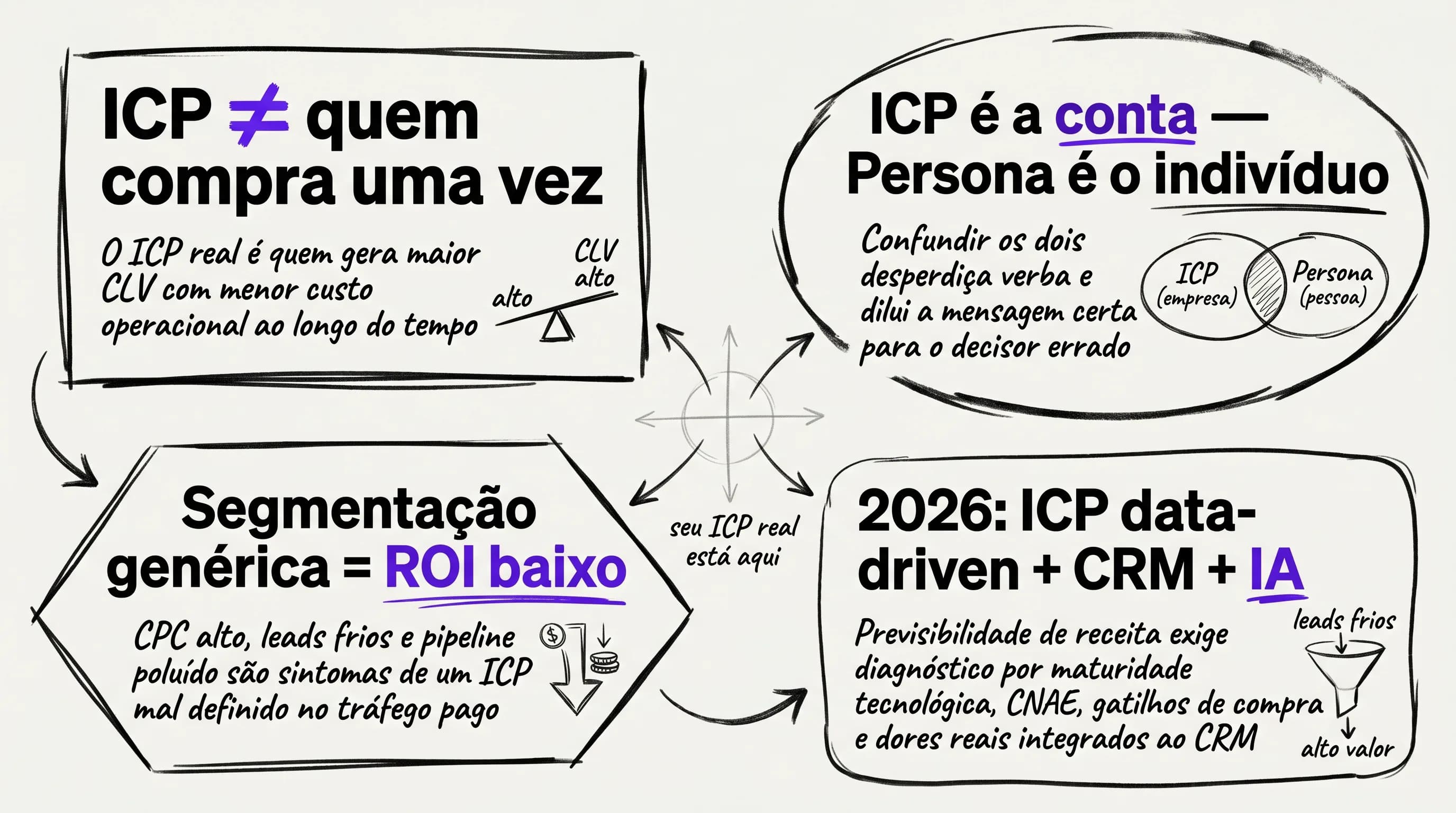 Infográfico O segredo para identificar o seu ICP de verdade