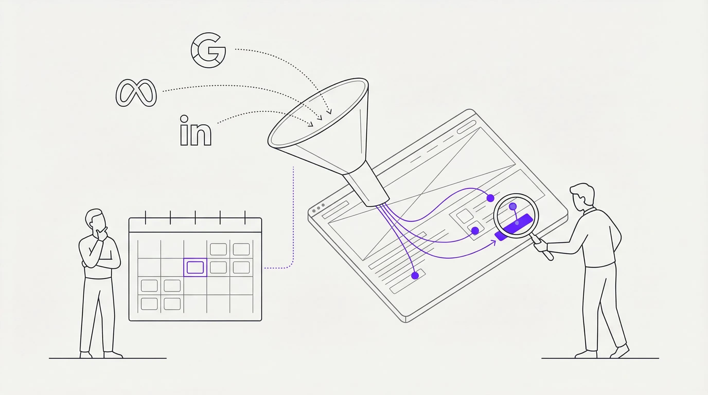Páginas de conversão para reuniões qualificadas em PMEs B2B